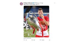 Der FC Bayern gratulierte Lewandowski noch brav zum Geburtstag, doch dann feierte man natürlich das eigene 7:0 beim VfL Bochum - und weil es gerade so gut läuft, vermissen die meisten Bayern-Fans ihren früheren Goalgetter schon gar nicht mehr.