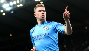 Platz 10 - KEVIN DE BRUYNE (Manchester City): 29 Millionen Euro Einnahmen im Jahr 2022 (Gehalt: 25 Millionen Euro, Sponsoren: 4 Millionen)