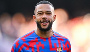 MEMPHIS DEPAY: Der Barca-Star will nach britischen und spanischen Medienberichten die Katalanen im Winter unbedingt verlassen. Unter Trainer Xavi kommt der Niederländer ohnehin kaum mehr zum Zug.