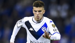 Máximo Perrone im Trikot von Vélez Sarsfield.