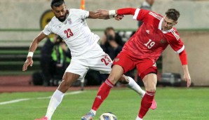 Seit Kriegsbeginn bestritt die russische Nationalmannschaft fünf Testspiele: Gegen Tadschikistan, Usbekistan und den Iran (Foto) setzte es Remis, gegen Kirgistan und den Irak gelangen Siege.