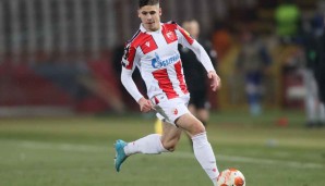 Nemanja Motika spielte von Februar 2022 bis Februar 2023 für Roter Stern: Nach einem vielversprechenen Start kam er bald kaum mehr zum Einsatz.