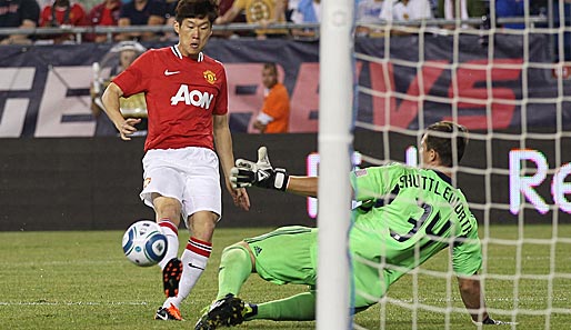 Park Ji-Sung traf gegen New England Revolution zum 4:1 für Manchester United