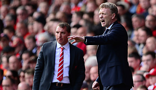 Evertons Trainer David Moyes (r.) wurde von Alex Ferguson als dessen Nachfolger empfohlen