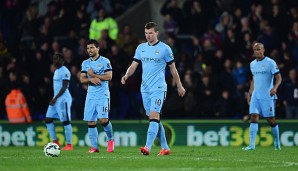 Für die Spieler von Manchester City ist die Titelverteidigung in weite Ferne gerückt