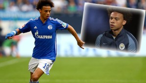 Leroy Sane für Schalke in action und bei CityTV im Interview (Quelle: Manchester City Twitter)