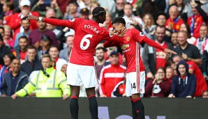 Paul Pogba und Jesse Lingard kennen sich von Kindesbeinen an