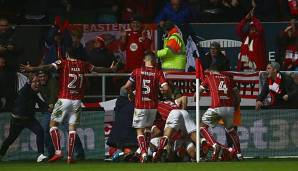 Bei Bristol City kannte der Jubel nach dem Sieg gegen Manchester United keine Grenzen