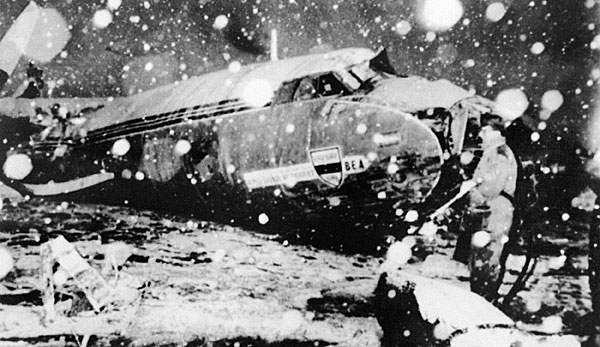 Am 6. Februar 1958 verunglückte das Flugzeug der Mannschaft von Manchester United am Flughafen in München Riem.