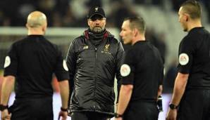 Übte scharfe Kritik an Schiedsrichter Kevin Friedn und wird dafür womöglich zur Kasse gebeten: Liverpool-Trainer Jürgen Klopp.