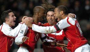 Platz 12: FC Arsenal in der Saison 2004/05: 83 Punkte (12 Punkte Rückstand auf den FC Chelsea)