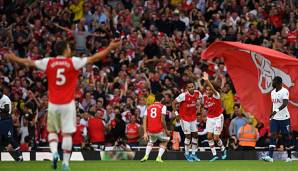 Erneut ohne Mesut Özil hat der FC Arsenal im traditionsreichen Nord-London-Derby gegen Tottenham Hotspur ein Remis gerettet.