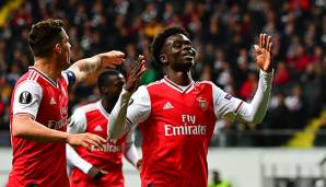Beim 3:0-Sieg des FC Arsenal gegen Eintracht Frankfurt glänzte der erst 18-jährige Bukayo Saka mit einem Tor und zwei Assists.
