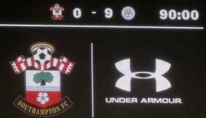 Ein Endergebnis von historischem Ausmaß: Leicester City schlug am vergangenen Freitag den FC Southampton mit 9:0.