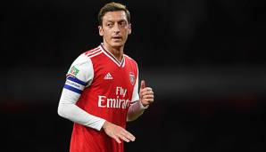 Mesut Özil kommt in dieser Spielzeit beim FC Arsenal bisher kaum zum Zug.