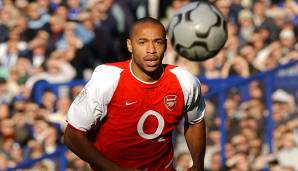 Platz 1: Thierry Henry (FC Arsenal, Saison 2002/03) - 20 Assists.