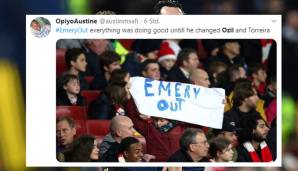 Die ersten "Emery Out"-Banner sind bereits im Umlauf.