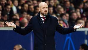 ERIK TEN HAG: Der Ajax-Coach gilt als einer der begehrtesten Trainer Europas. Auch der FC Bayern soll sich intensiv mit einer Verpflichtung des Niederländers im Sommer beschäftigen. Denn einen vorzeitigen Wechsel schloss ten Hag aus.