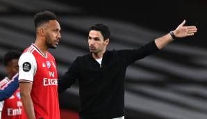 "Diesen Weg will ich mit Arsenal einschlagen": Kann Mikel Arteta (r.) Aubameyang von einem Verbleib bei den Gunners überzeugen?