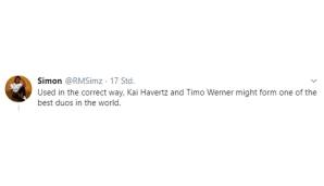 "Richtig eingesetzt könnten Kai Havertz und Timo Werner eines der besten Duos der Welt sein."