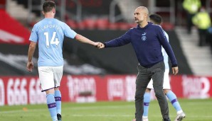 Pep Guardiola, Manchester City, John Stones, Benjamin Mendy, Danilo, Joao Cancelo