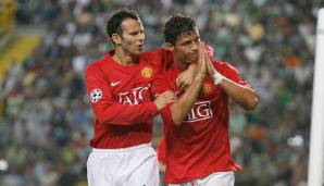 Cristiano Ronaldo und Ryan Giggs spielten bei Manchester United zusammen.