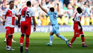 Platz 5 - Sergio Agüero: 47 Siegtreffer für Manchester City (180 Tore ingesamt)
