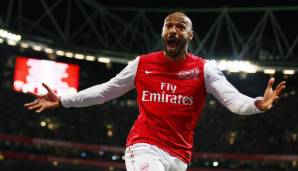 Platz 4 - Thierry Henry: 59 Siegtreffer für Arsenal (175 Tore ingesamt)