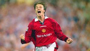 DAVID BECKHAM: 265 Spiele und 62 Tore von 1995 bis 2003 für Manchester United.