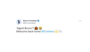 Bruno Fernandes (Spieler Manchester United und Nationalmannschaftskollege von CR7)