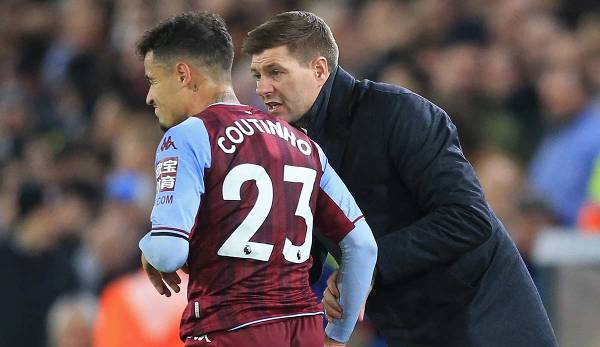 Steven Gerrard ist seit November 2021 Trainer von Aston Villa.