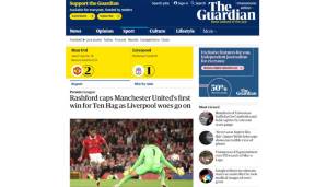 GUARDIAN: "Rashford sorgt für den ersten Sieg von Manchester United unter ten Hag, während Liverpool weiter leidet."