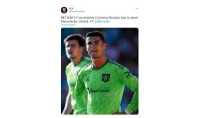 Unter dem Hashtag #FreeRonaldo konnte man seine Zustimmung per Retweet ausdrücken, wenn man der Meinung ist, dass Ronaldo Manchester United verlassen muss.