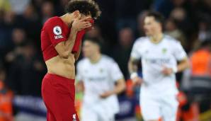 Mo Salah erzielte das zwischenzeitliche 1:1 für Liverpool bei der 1:2-Pleite gegen Leeds.