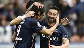 Ezequiel Lavezzi war mit drei Toren der Held des Tages