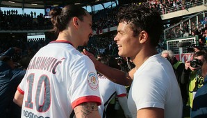 Zlatan Ibrahimovic und Thiago Silva bildeten bereits beim AC Milan ein erfolgreiches Duo