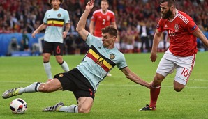 Thomas Meunier scheiterte mit Belgien im EM-Viertelfinale an Wales