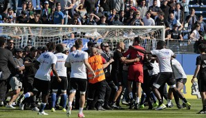 Beim Spiel zwischen Bastia und Lyon kam es zu gewaltsamen Ausbrüchen