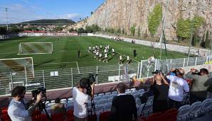 Fürstlicher Trianingsplatz: Das Gelände der AS Monaco in La Turbie, oberhalb des Fürstentums Monaco