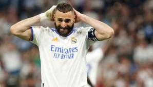 Platz 1: KARIM BENZEMA (Real Madrid) - 46 Pflichtspiele, 44 Tore, 15 Vorlagen