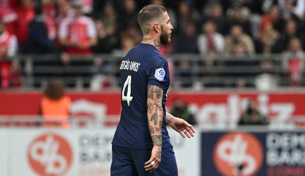 Sergio Ramos hat beim Remis von PSG gegen Stade Reims die 28. Rote Karte in seiner Karriere gesehen.
