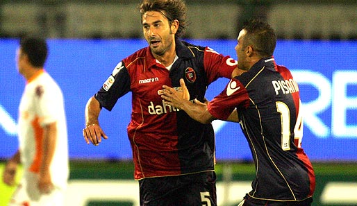 Daniele Conti erzielte gegen die Roma die Führung für Cagliari