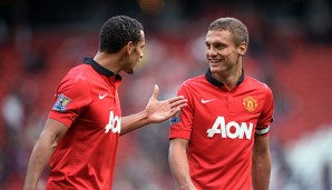 Sehen wir Nemanja Vidic (r.) bald im Dress der alten Dame?