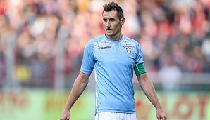 Miroslav Klose möchte mit Lazio den ersten Titel der Saison holen