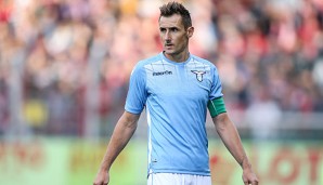 Mirsolav Klose schoss in der letzten Saison 13 Tore für Lazio Rom