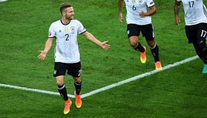 Shkodran Mustafi schoss das erste Tor für Deutschland bei dieser EM