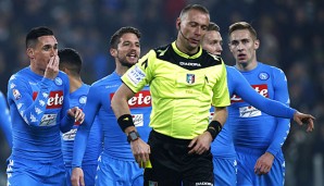 Der SSC Neapel will gegen die Schiedsrichter in Italien protestieren