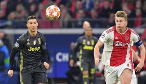 Spielen höchstwahrscheinlich ab der kommenden Saison gemeinsam bei Juventus Turin: Cristiano Ronaldp und Ajax-Verteidiger Matthijs de Ligt.