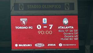 "Eine Nacht zum vergessen", titelt die Gazzetta dello Sport nach dem 0:7 des FC Torino gegen Atalanta Bergamo.