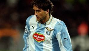 Roberto Mancini (20/-): Wurde bei Sampdoria Genua zur Legende, ehe er mit 32 Jahren 1997 zu Lazio wechselte. Nach dem Titelgewinn von 2000 kickte er noch einige Monate bei Leicester, dann wurde er Trainer. Saß von 2002 bis 2004 bei Lazio auf der Bank.